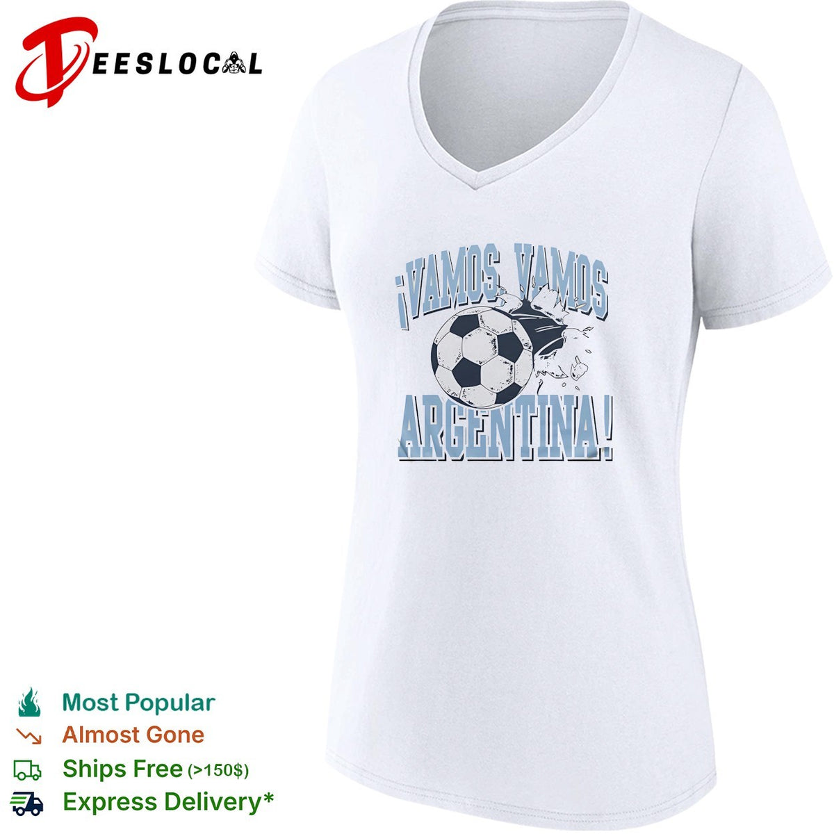 Vamos vamos Argentina soccer ball shirt