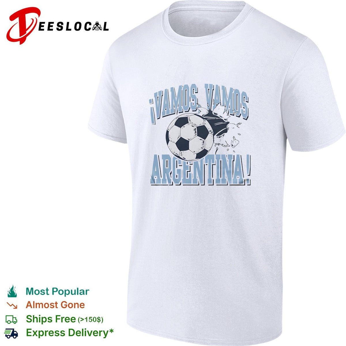 Vamos vamos Argentina soccer ball shirt
