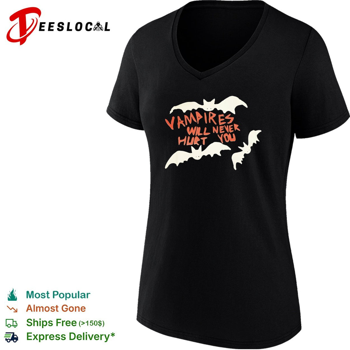 Vampires Will Never Hurt You My Chemical Romance bats shirt
