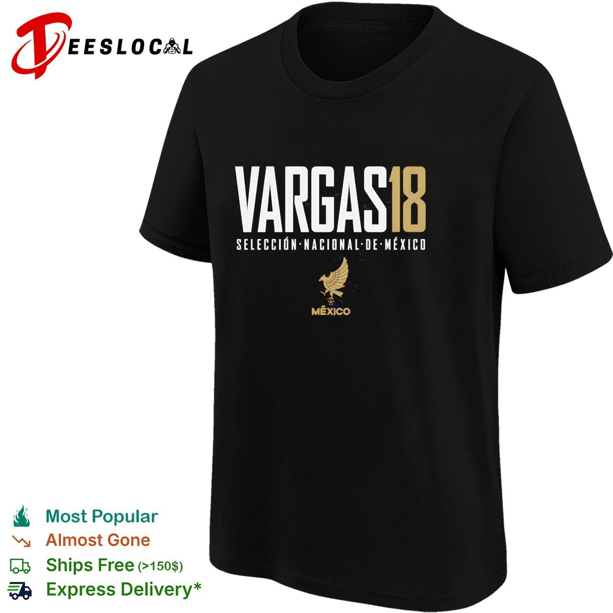 Vargas 18 Mexico Seleccion Nacional de Mexico shirt