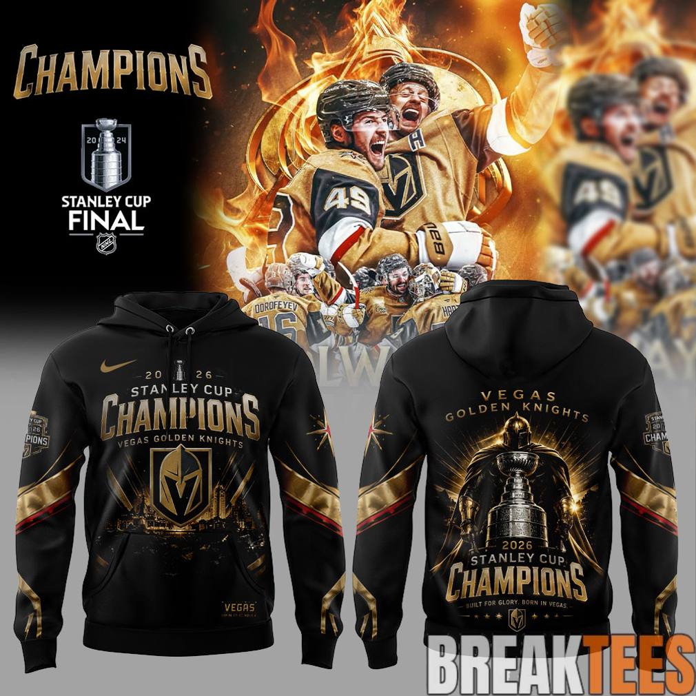 Vegas Golden Knights 2026 Stanley Cup Champions Hoodie