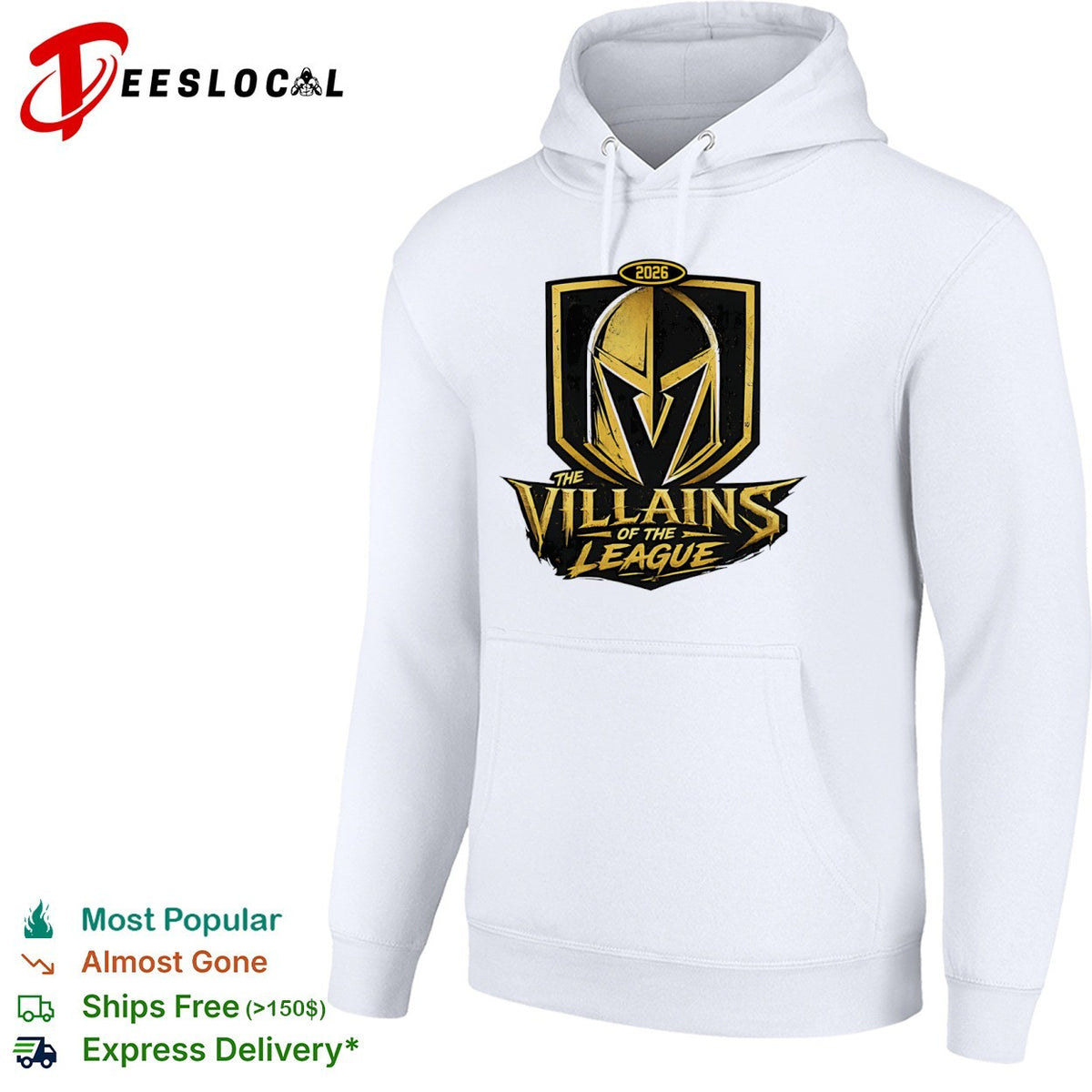 Vegas Golden Knights 2026 the villains of the league helmet shirt