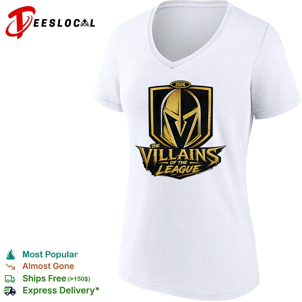 Vegas Golden Knights 2026 the villains of the league helmet shirt