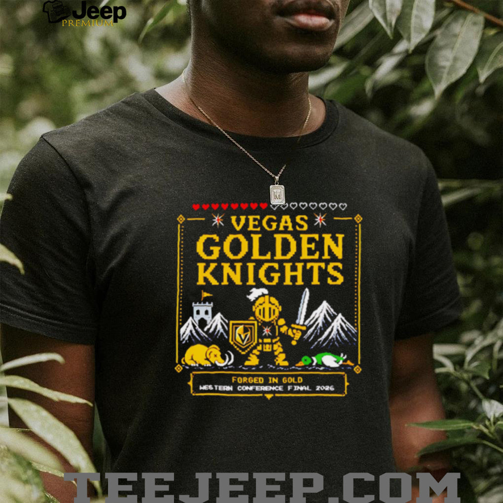 Vegas Golden Knights Forged In Gold Western Conference Final 2026 T Shirt