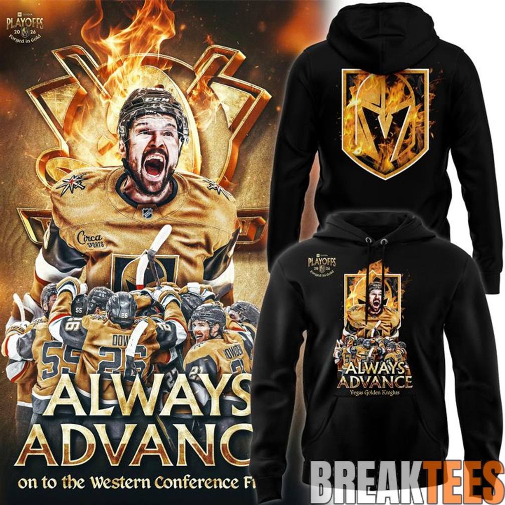 Vegas Golden Knights ‘Forged in Gold’ Playoffs 2026 Hoodie