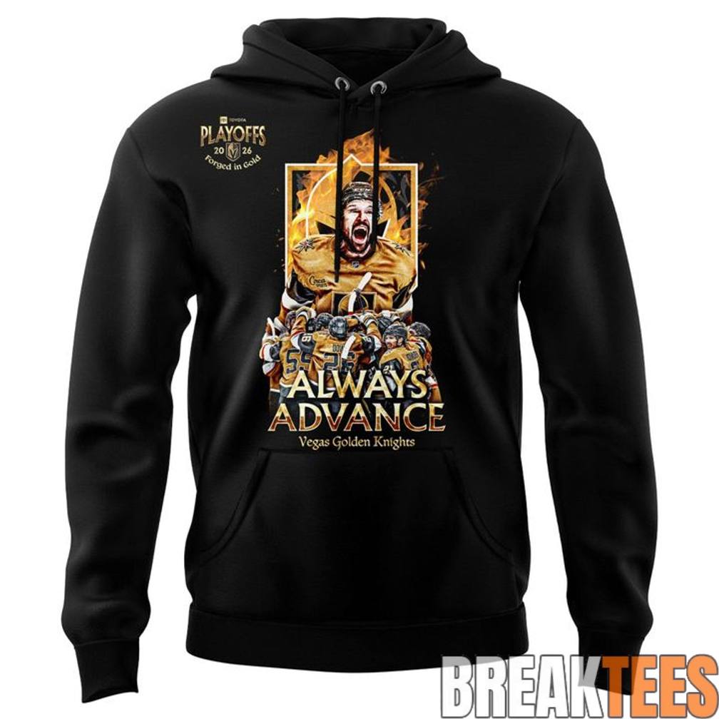 Vegas Golden Knights ‘Forged in Gold’ Playoffs 2026 Hoodie