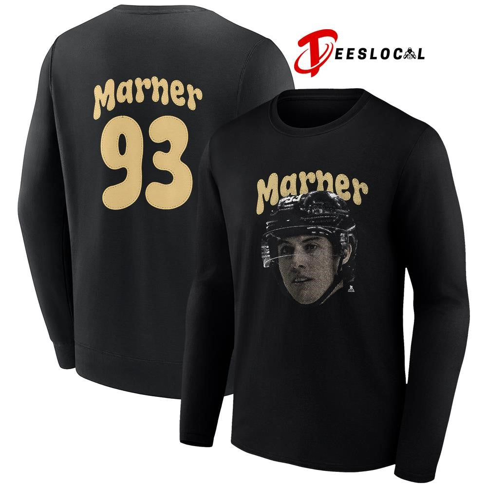 Vegas Golden Knights Mitch Marner portrait name and number shirt