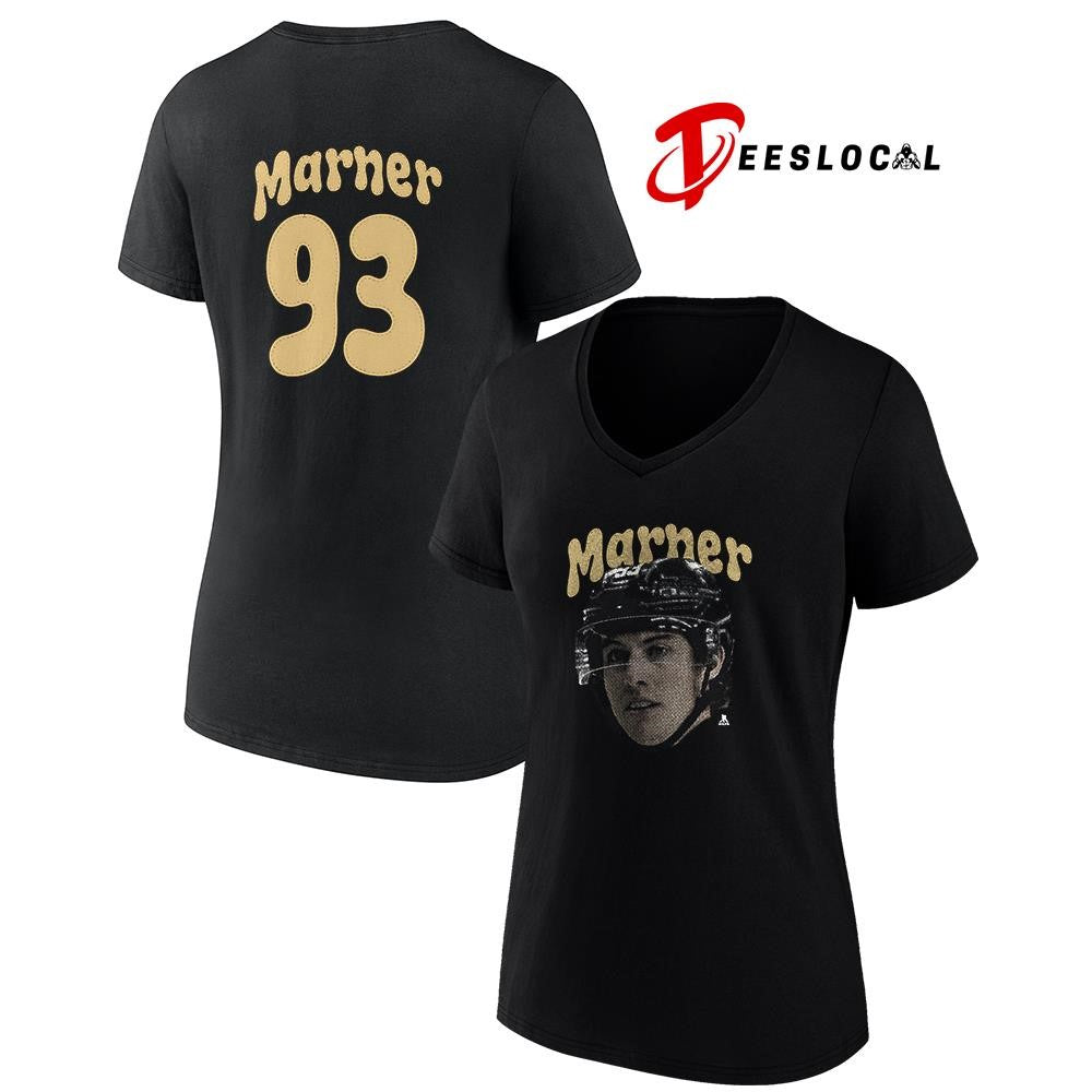 Vegas Golden Knights Mitch Marner portrait name and number shirt