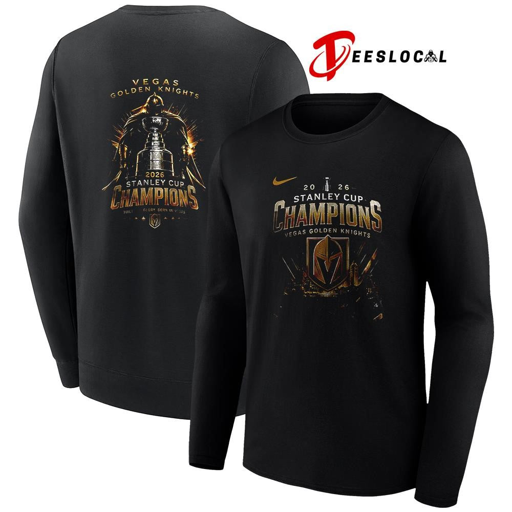 Vegas Golden Knights Stanley Cup champions trophy graphic shirt