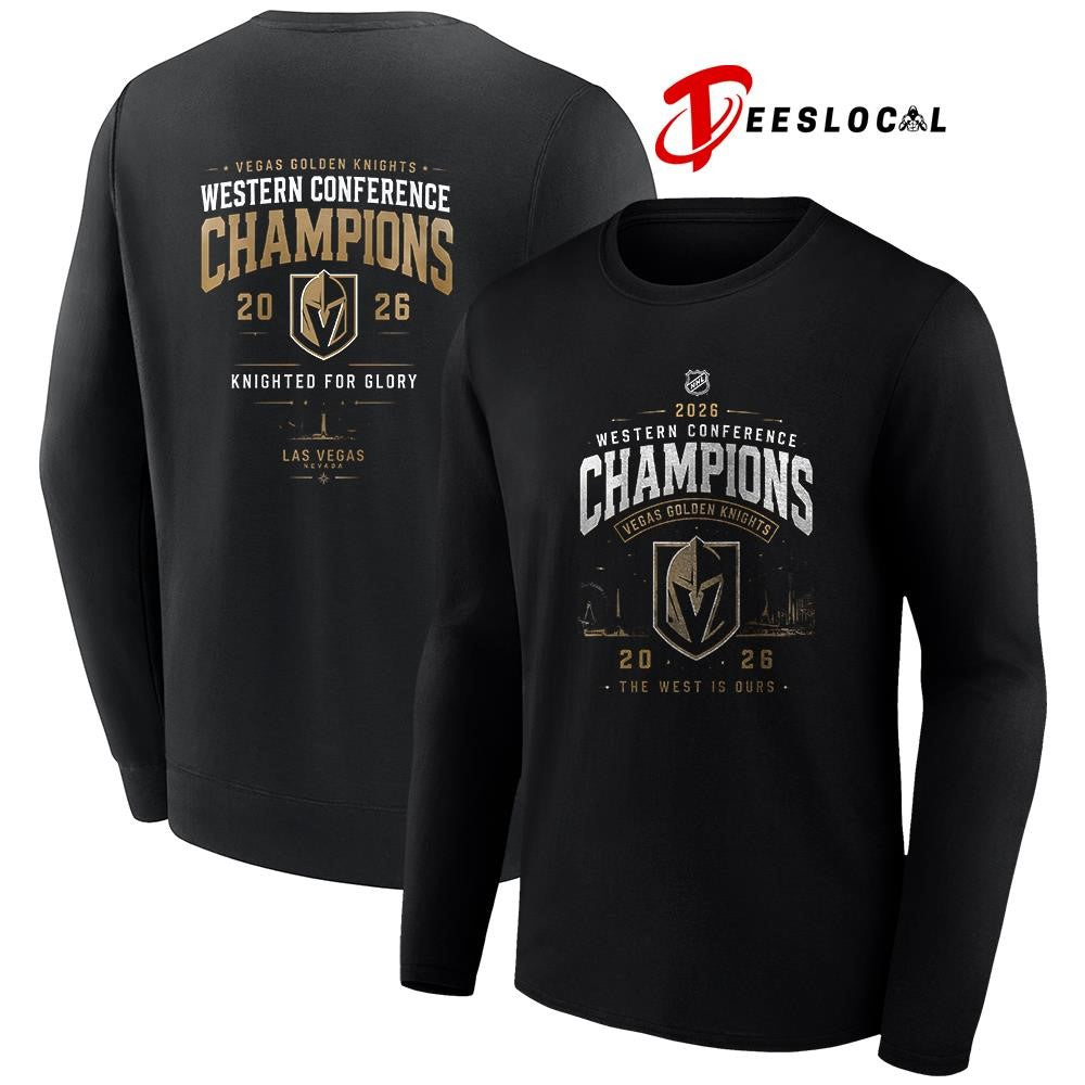 Vegas Golden Knights Western Conference champions Knighted for glory shirt