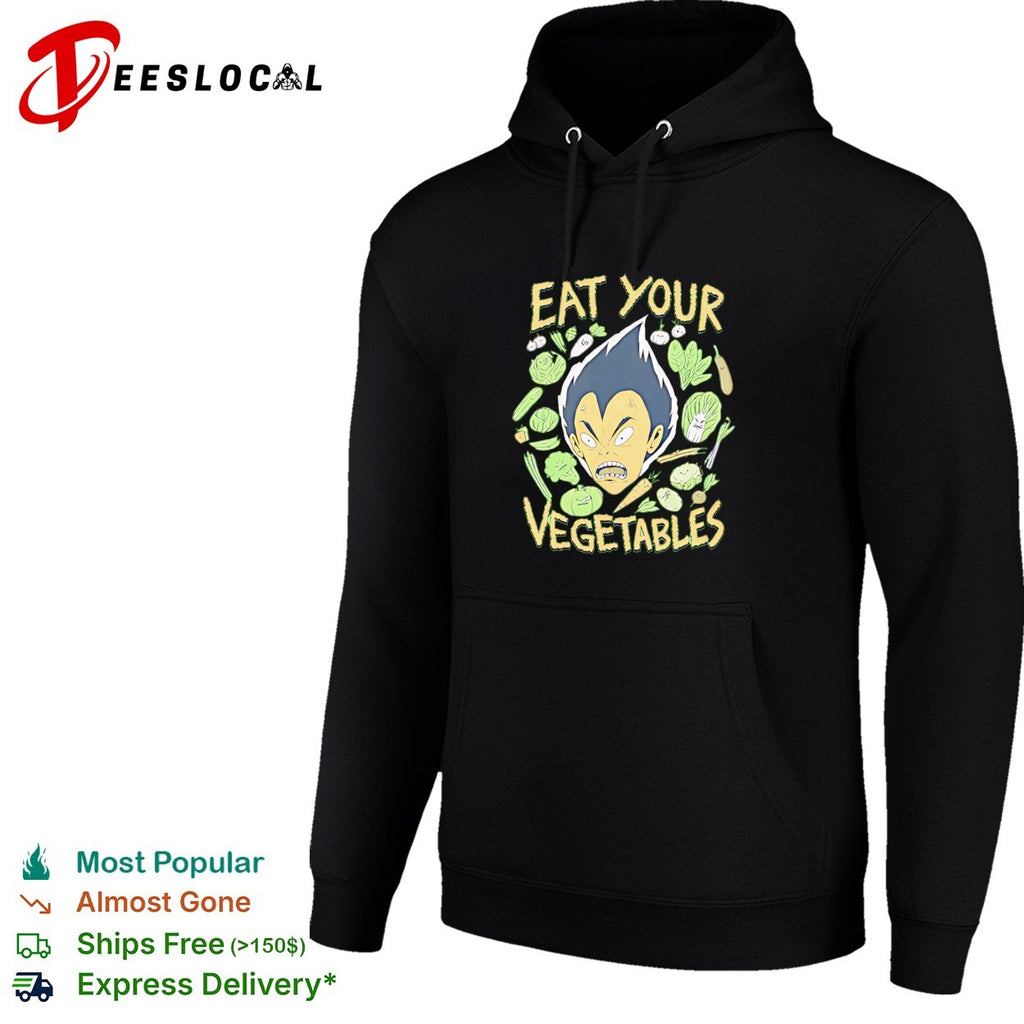 Vegeta eat your vegetables anime character food humor shirt