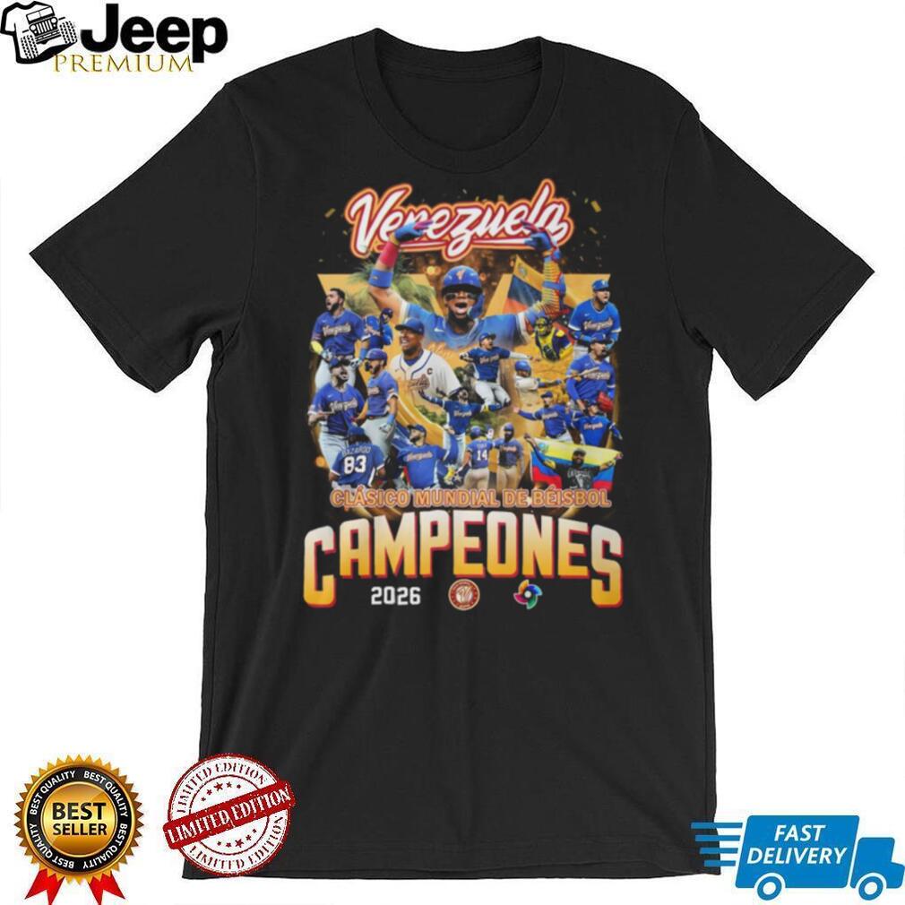 Venezuela World Baseball Classic 2026 Campeones Victory T Shirt
