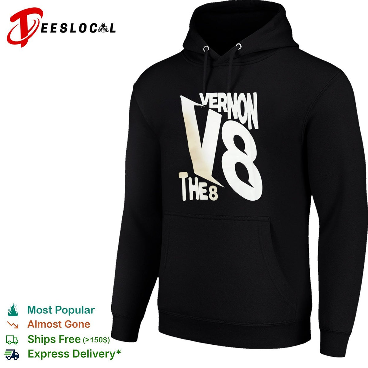 Vernon V8 the 8 Minnesota Timberwolves NBA Basketball Fan Parody Graphic shirt