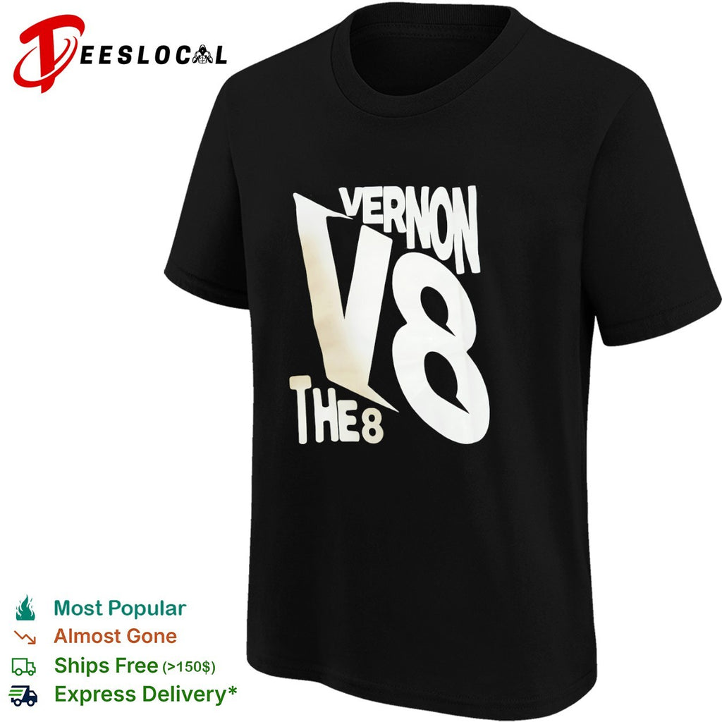 Vernon V8 the 8 Minnesota Timberwolves NBA Basketball Fan Parody Graphic shirt