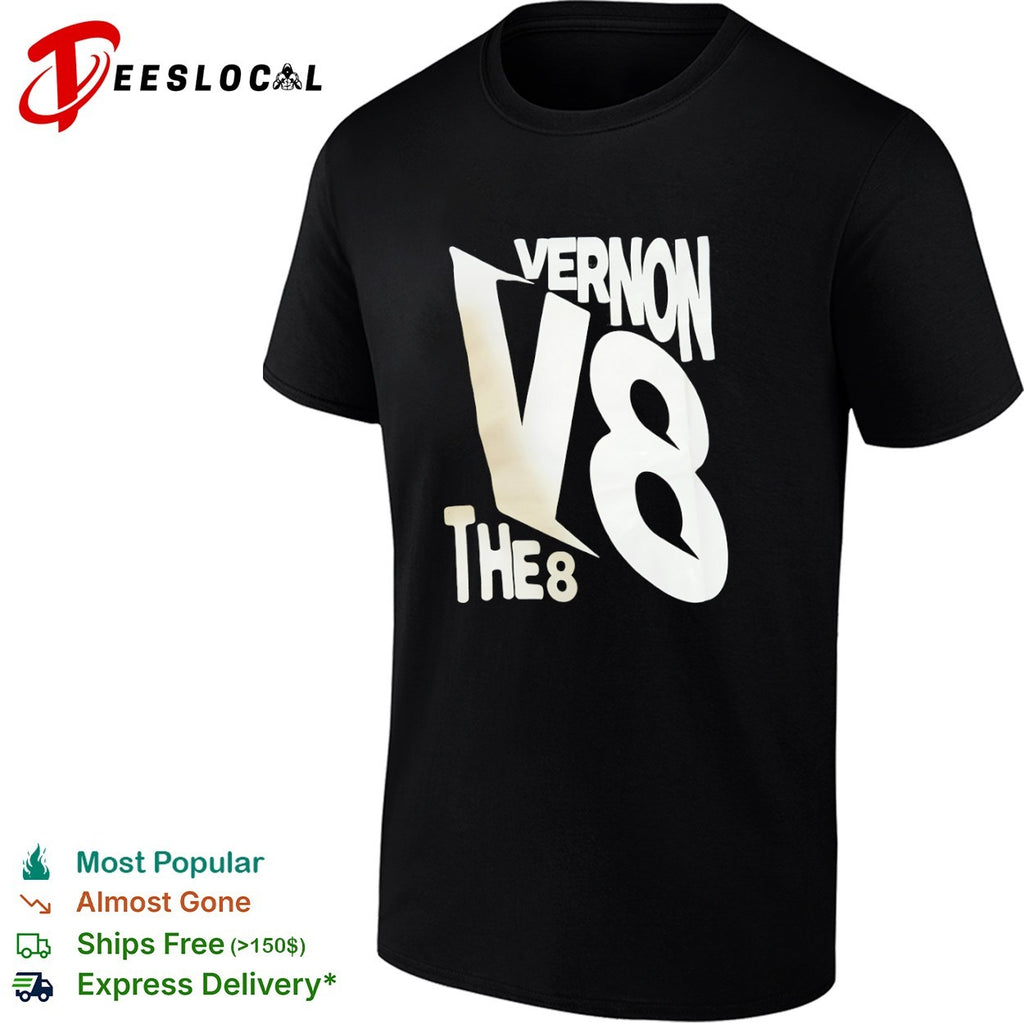 Vernon V8 the 8 Minnesota Timberwolves NBA Basketball Fan Parody Graphic shirt