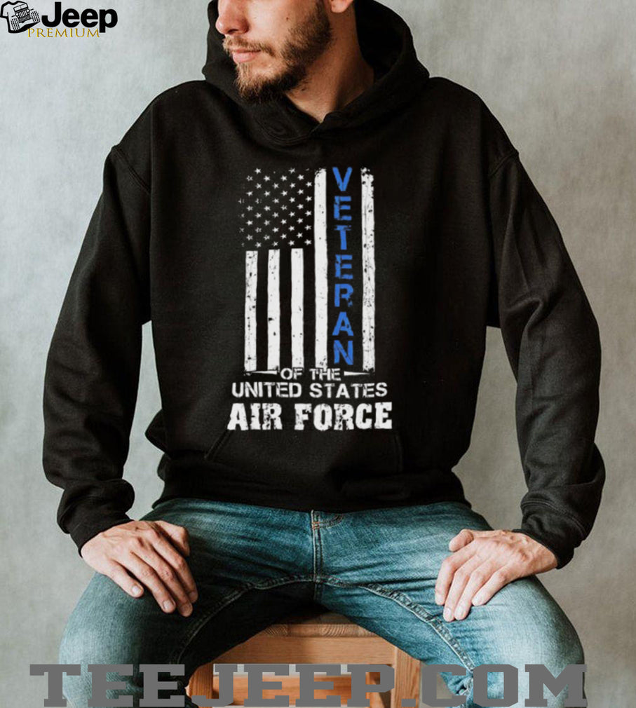 Veteran Of The United States Air Force Distressed Flag T Shirt
