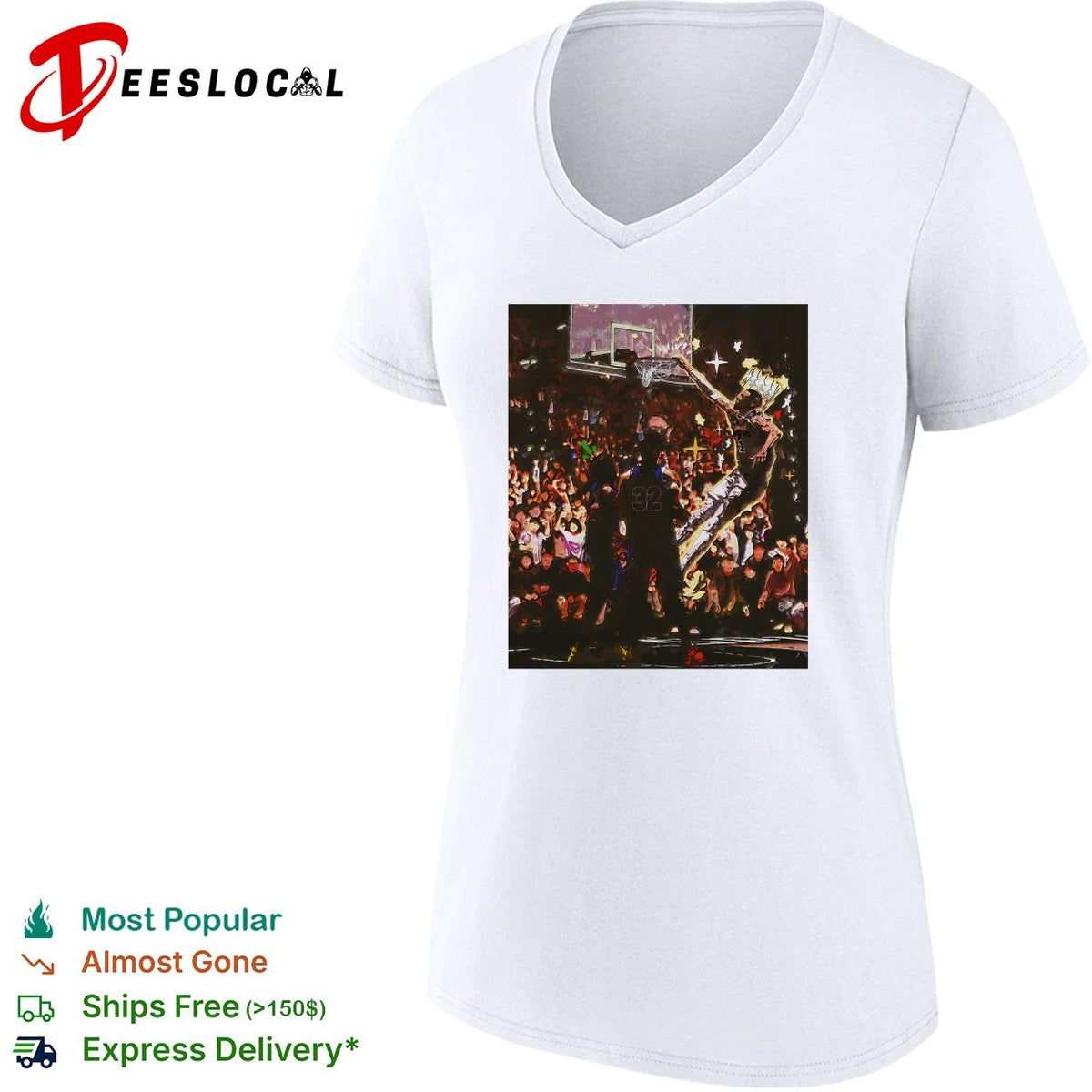 Victor Wamby San Antonio Spuers NBA Finals dunk live event crowd photo shirt