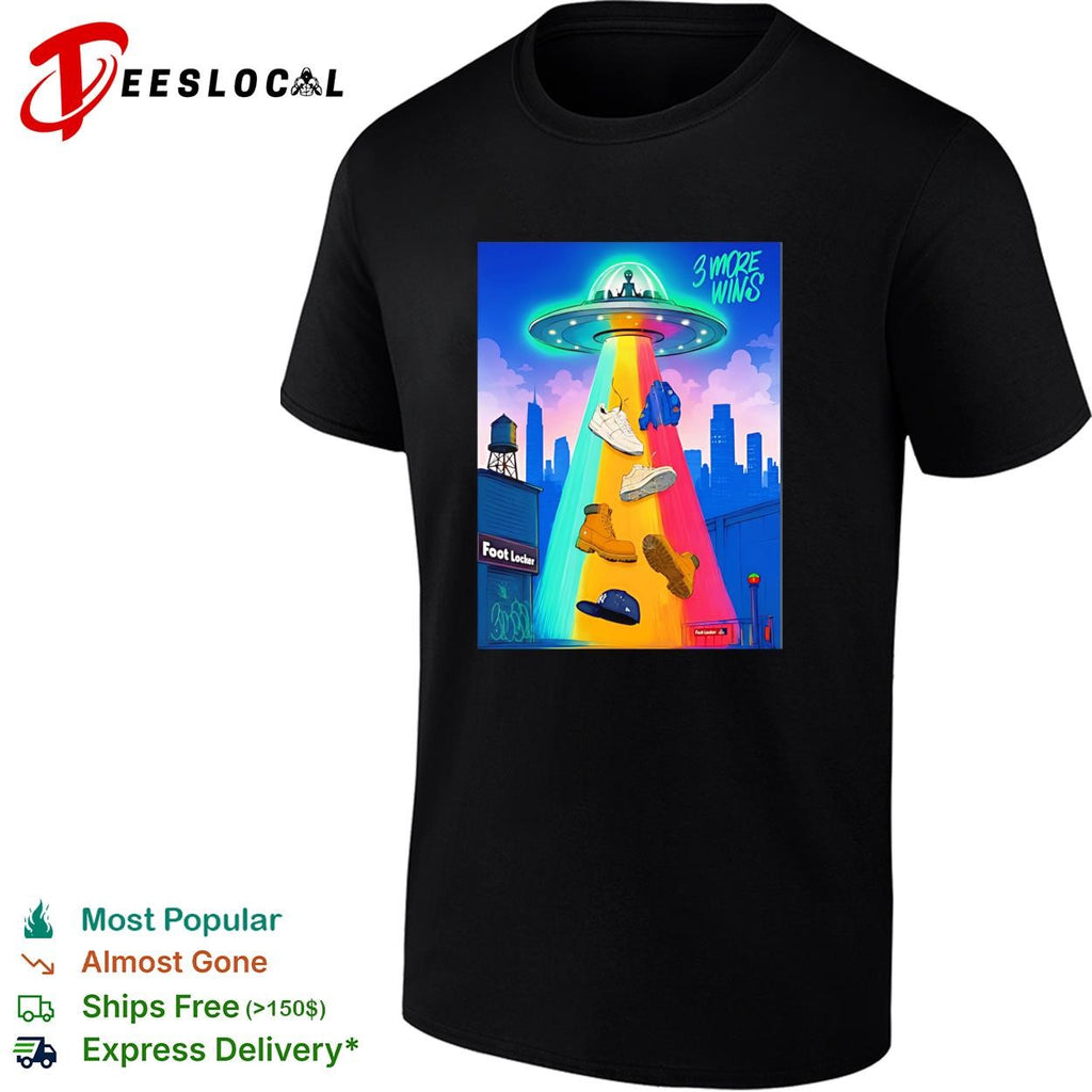 Victor Wembanyama 3 More Wins UFO Abduction shirt