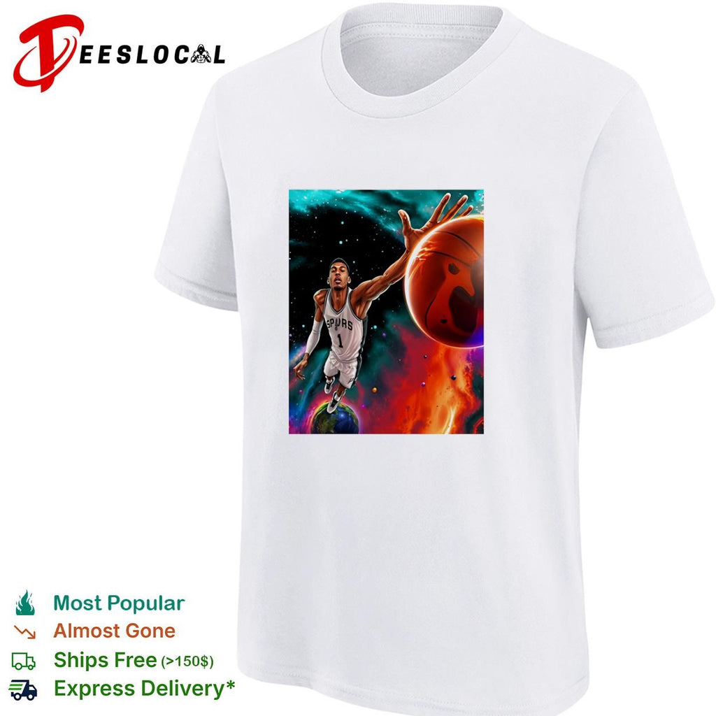 Victor Wembanyama Cosmic Dunk San Antonio Spurs shirt