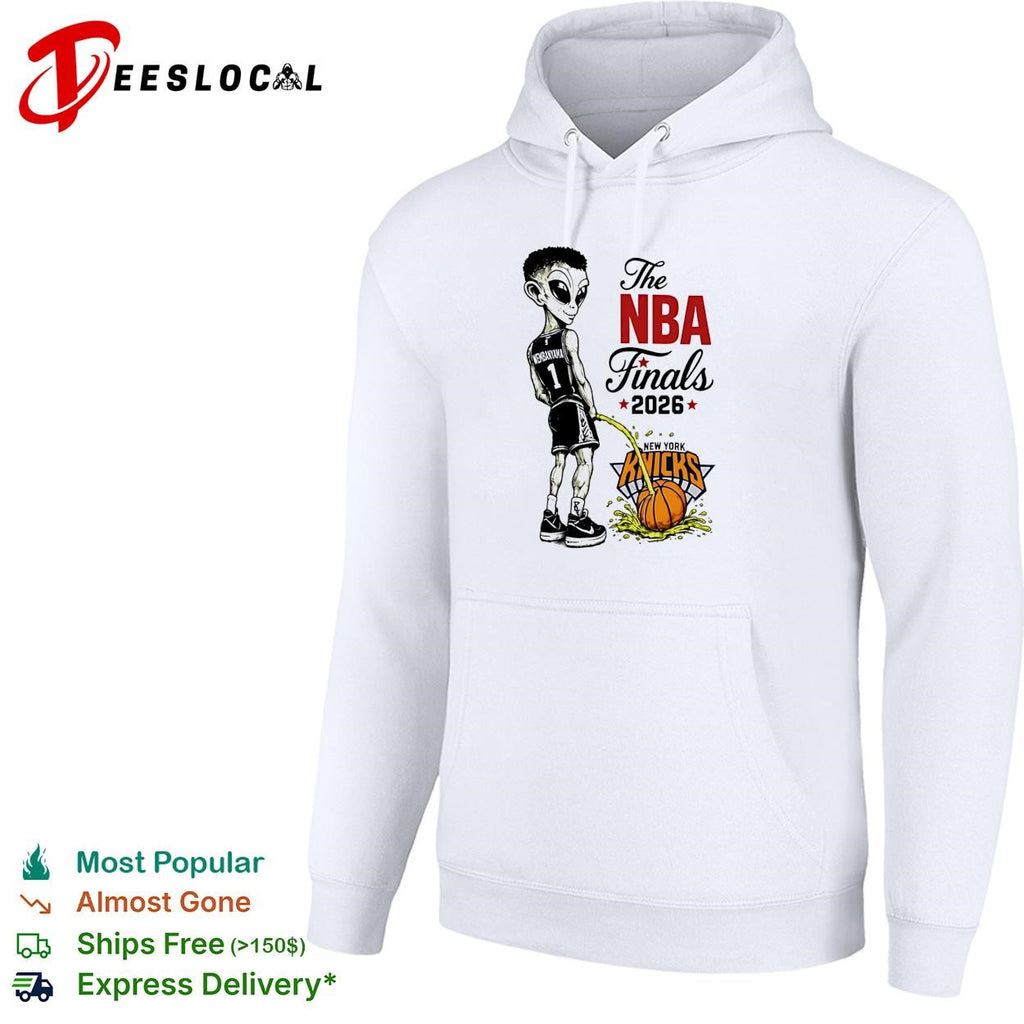 Victor Wembanyama Peeing On Alien Cartoon Anti Knicks Finals 2026 shirt