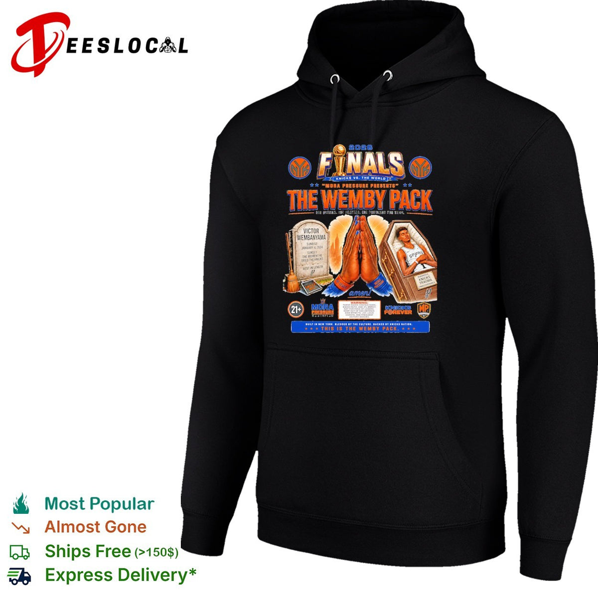 Victor Wembanyama San Antonio Spurs 2026 Finals The Wemby Pack Knicks vs the world shirt