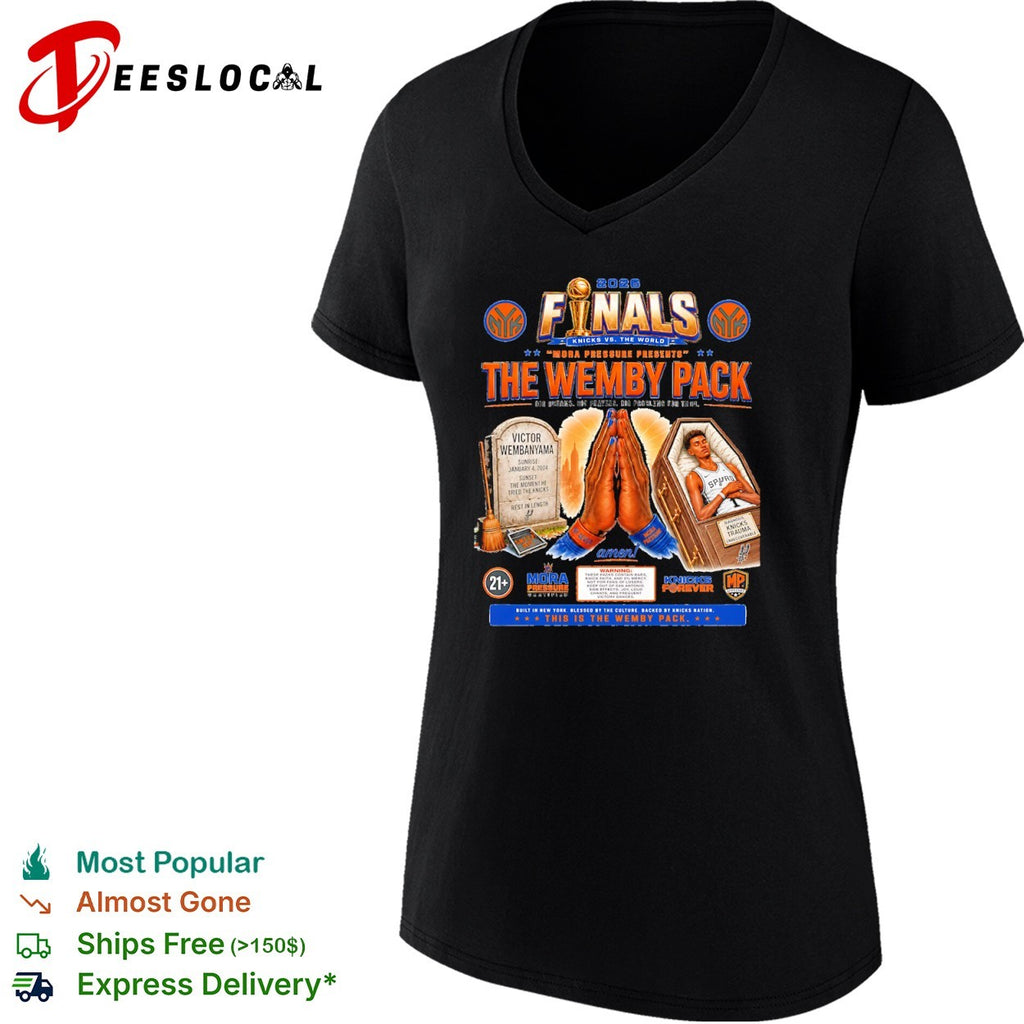 Victor Wembanyama San Antonio Spurs 2026 Finals The Wemby Pack Knicks vs the world shirt