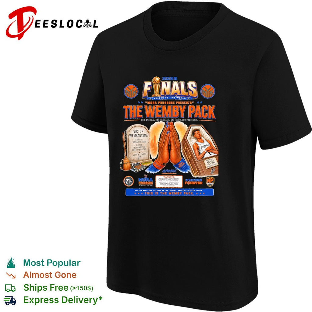 Victor Wembanyama San Antonio Spurs 2026 Finals The Wemby Pack Knicks vs the world shirt