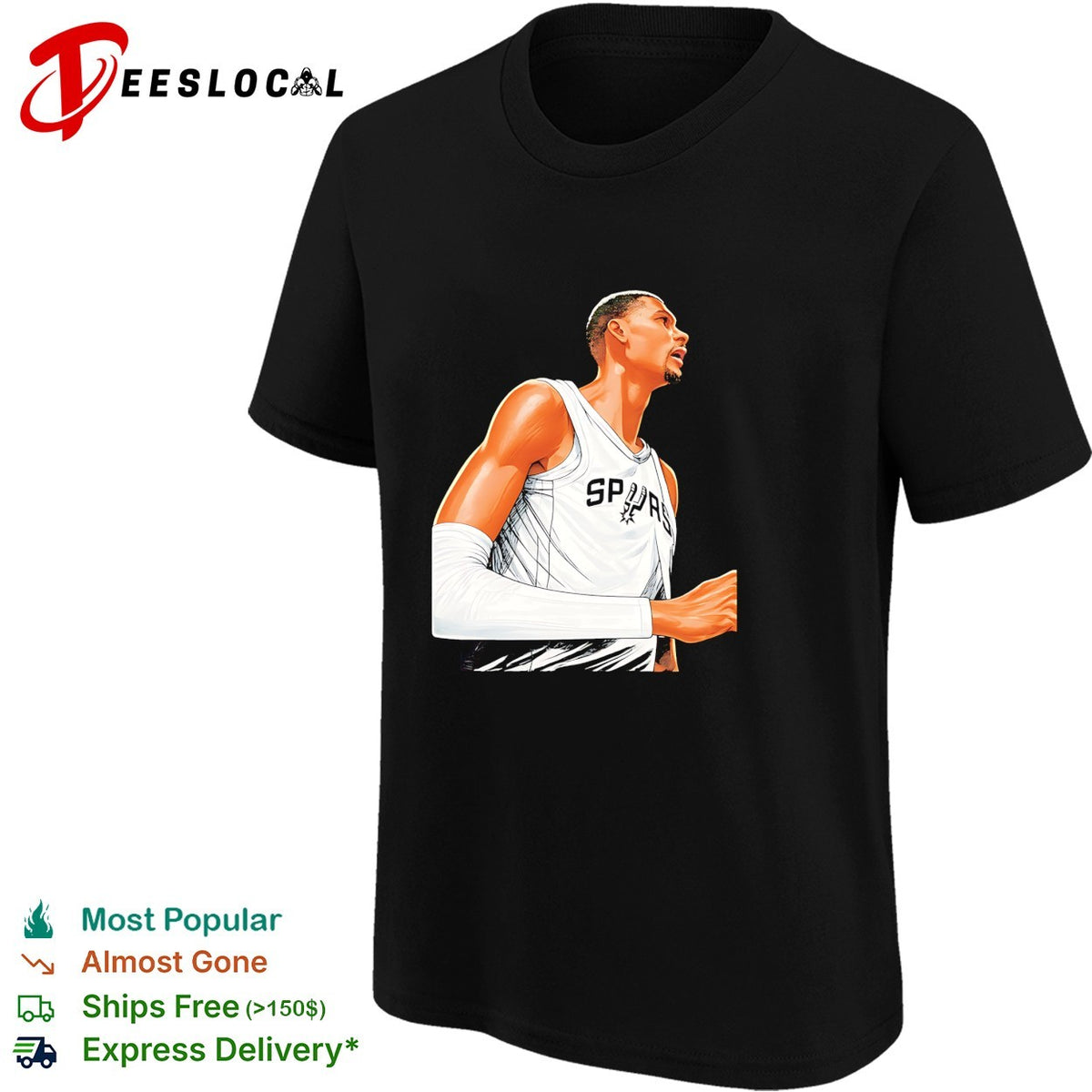 Victor Wembanyama San Antonio Spurs NBA Finals 2026 side view shirt