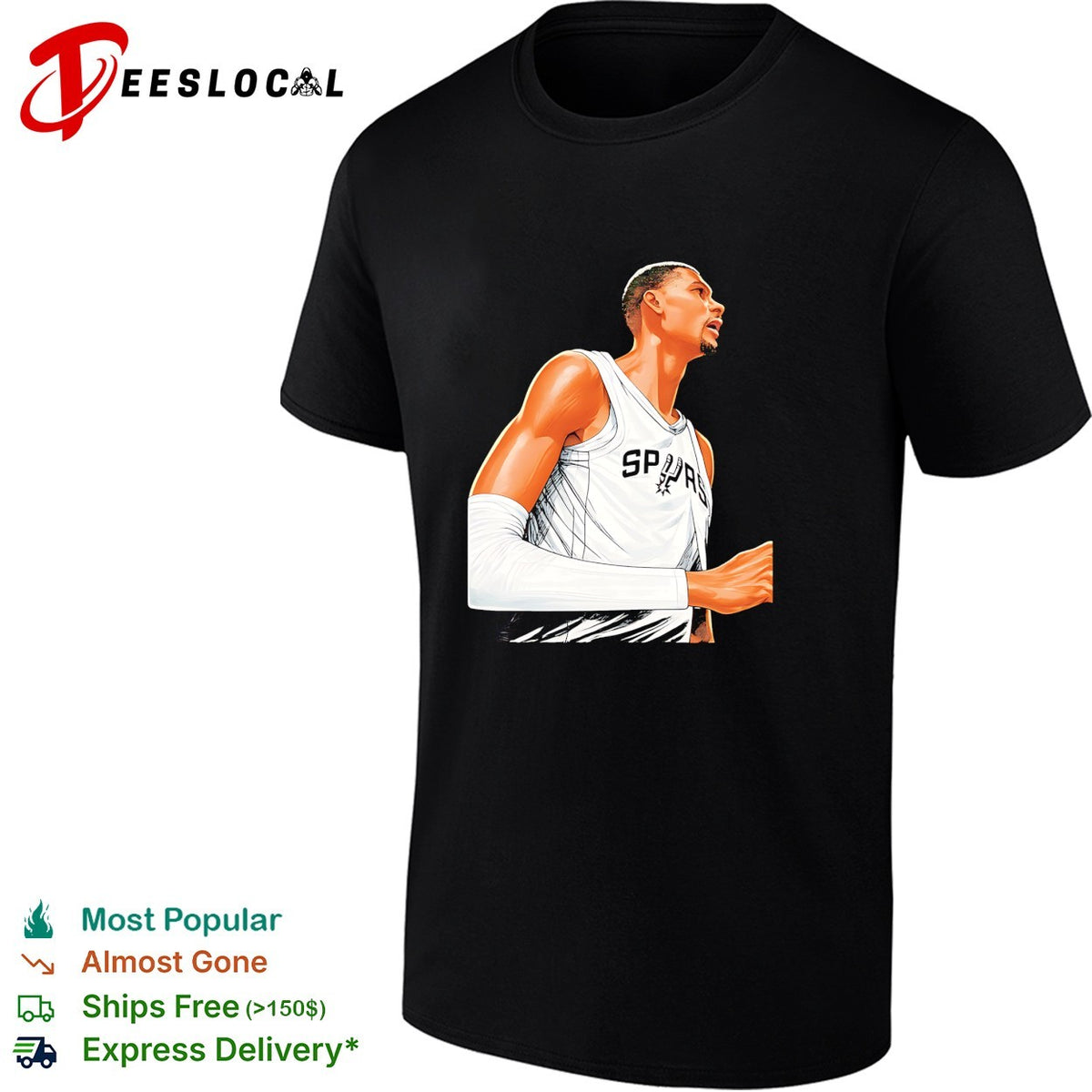 Victor Wembanyama San Antonio Spurs NBA Finals 2026 side view shirt