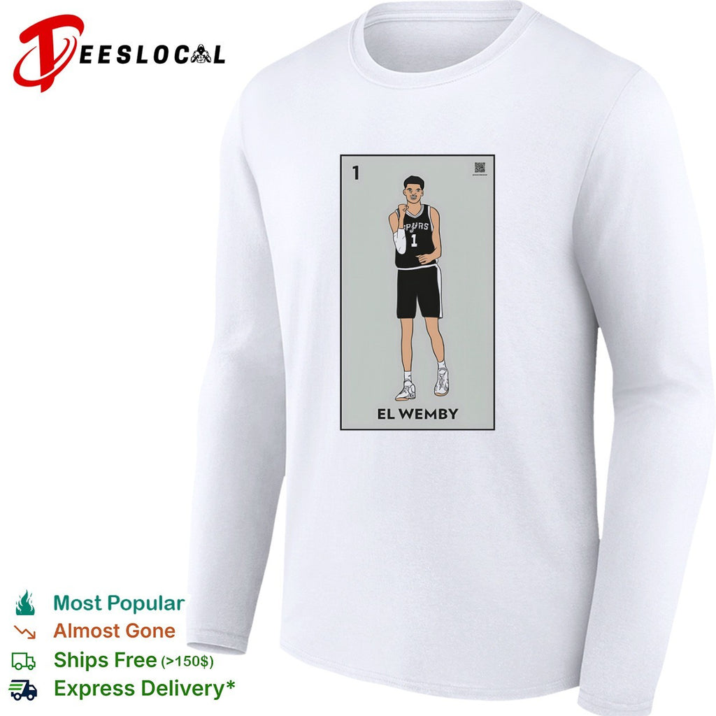 Victor Wembanyama San Antonio Spurs NBA Loteria Card El Wemby basketball shirt