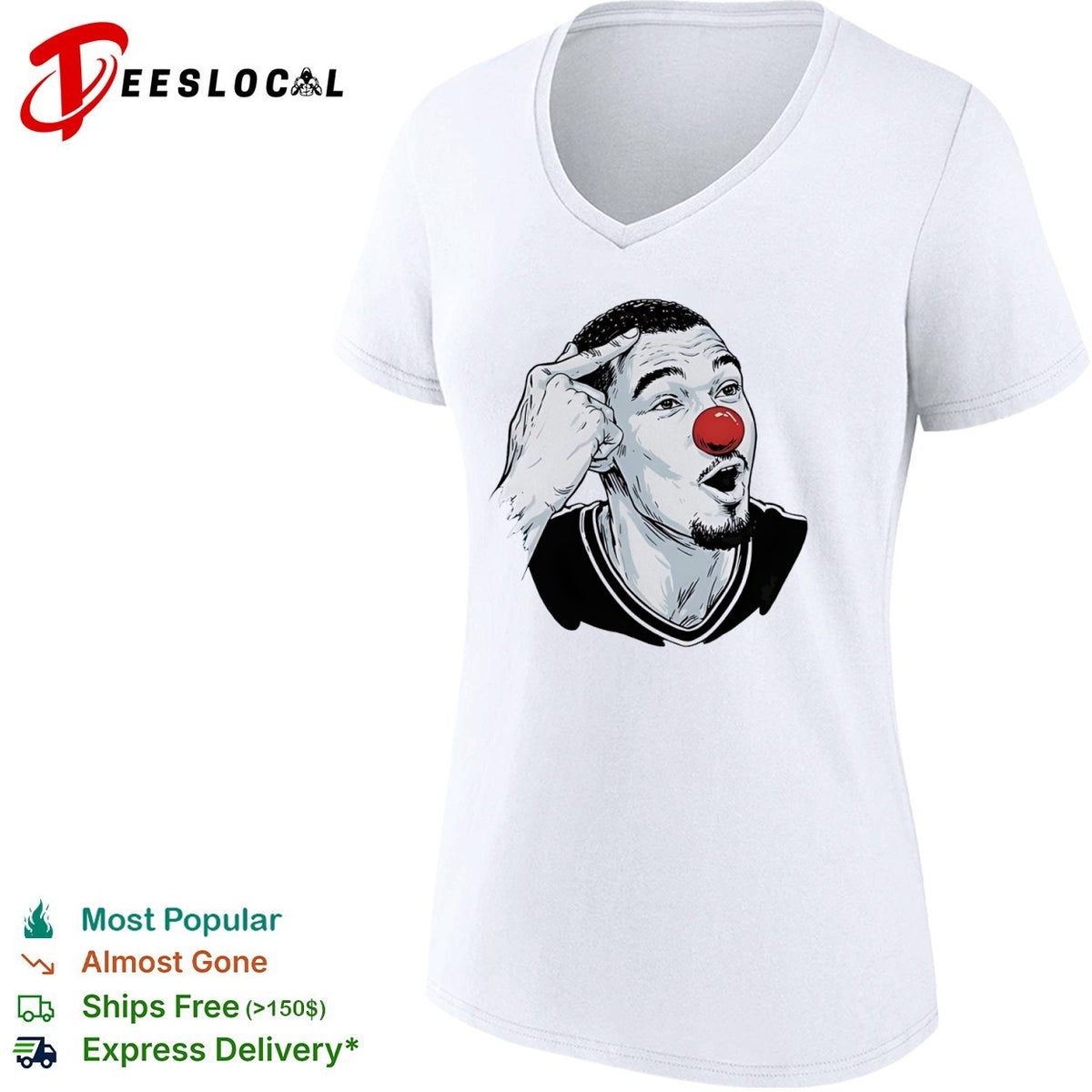 Victor Wembanyama San Antonio Spurs NBA Meme Clown shirt