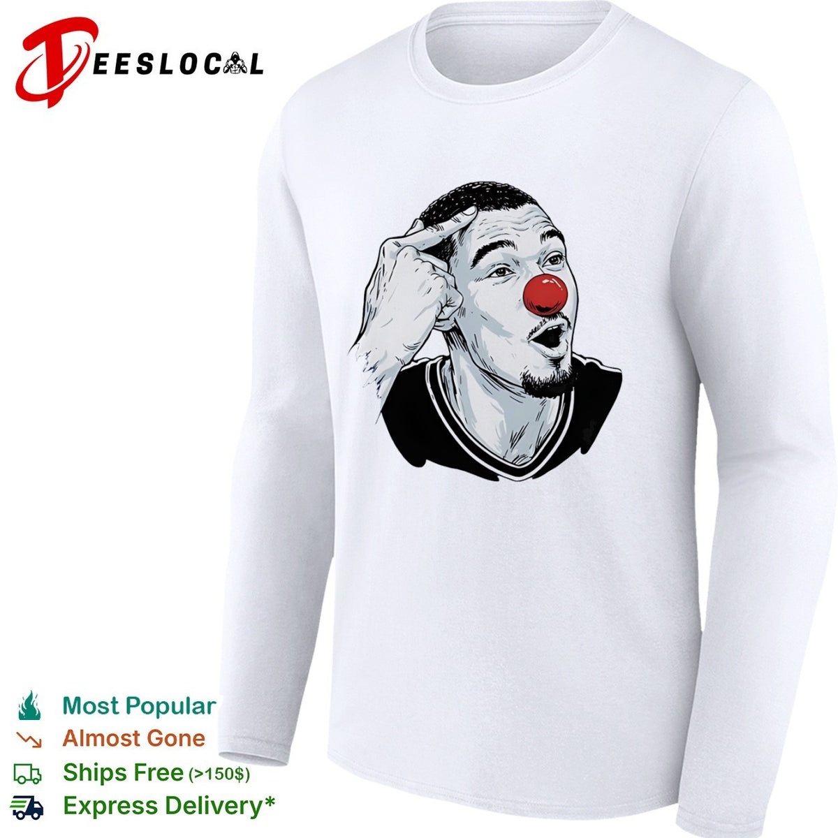 Victor Wembanyama San Antonio Spurs NBA Meme Clown shirt