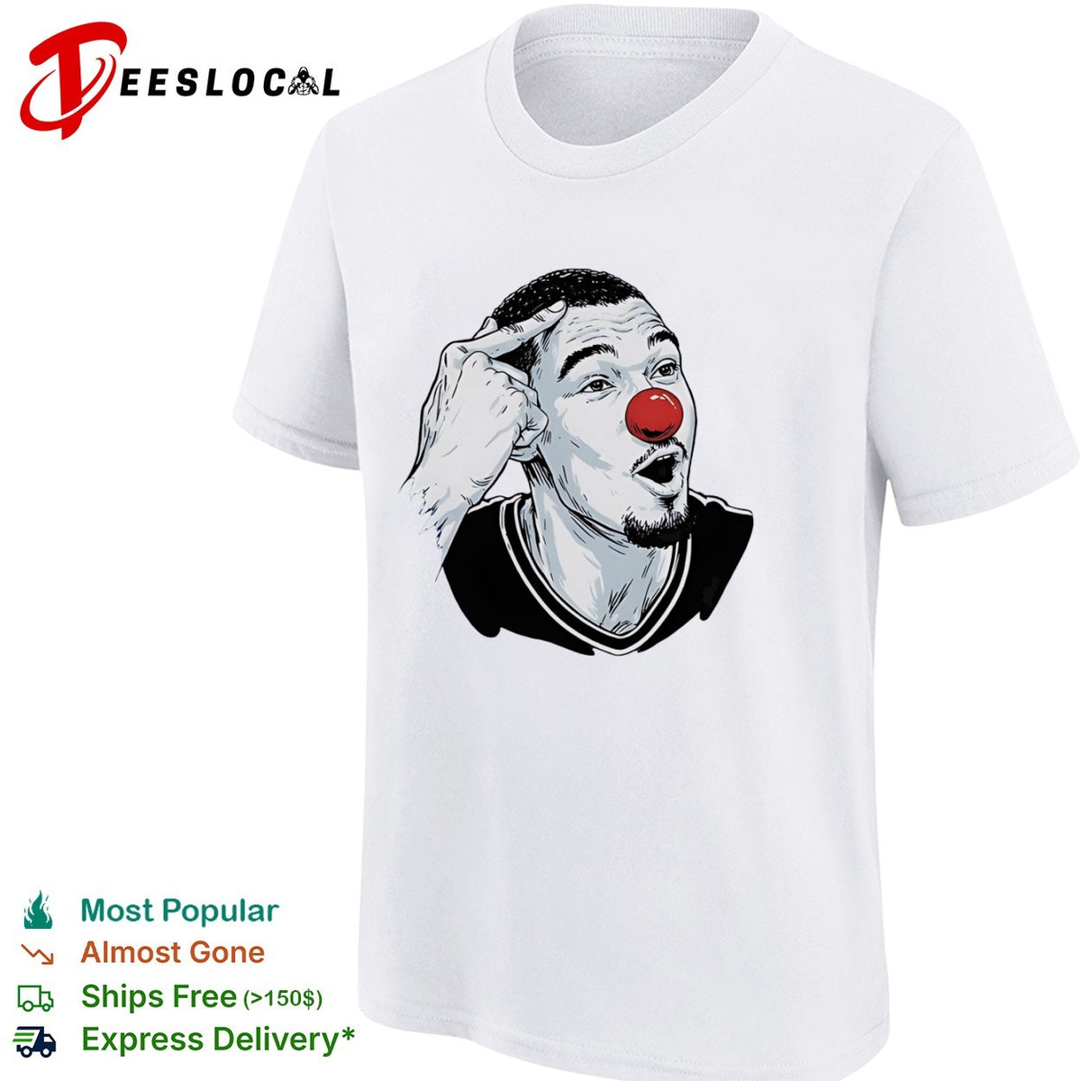 Victor Wembanyama San Antonio Spurs NBA Meme Clown shirt