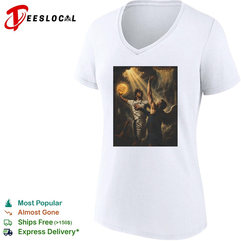 Victor Wembanyama San Antonio Spurs NBA Renaissance Painting Basketball Art shirt