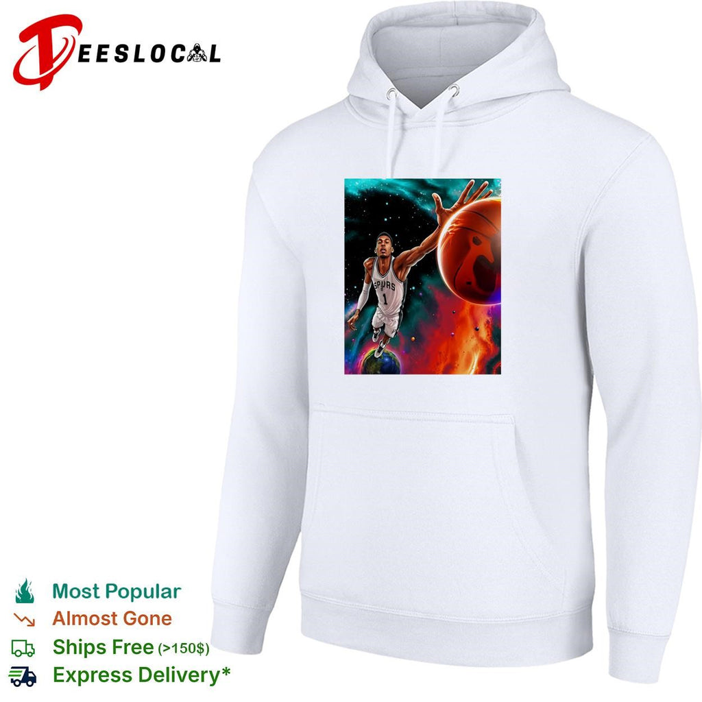 Victor Wembanyama San Antonio Spurs number 1 space galaxy cosmic basketball shirt