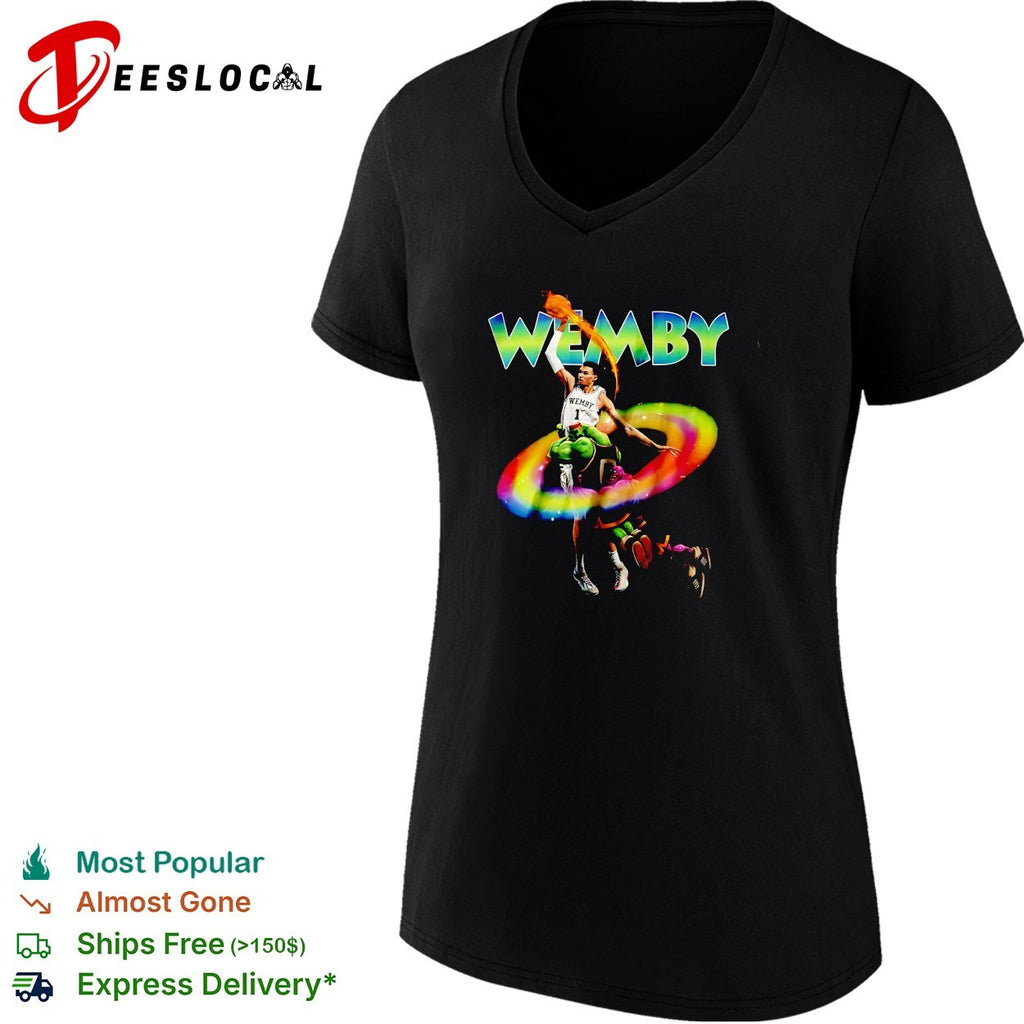 Victor Wembanyama Wemby space alien armor cosmic fantasy art shirt