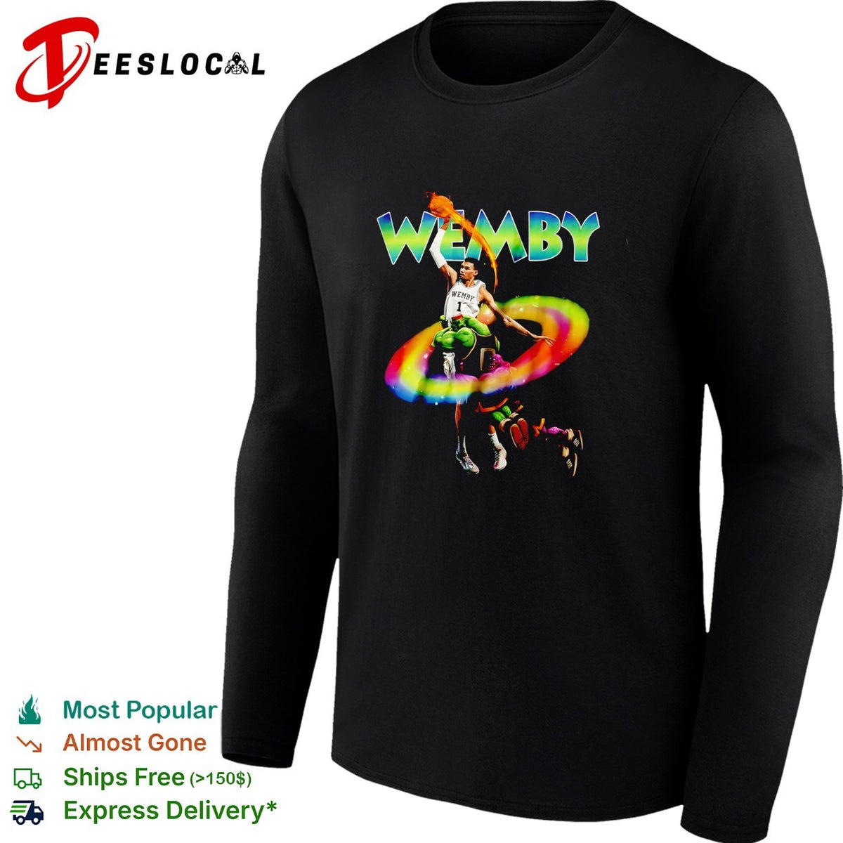 Victor Wembanyama Wemby space alien armor cosmic fantasy art shirt