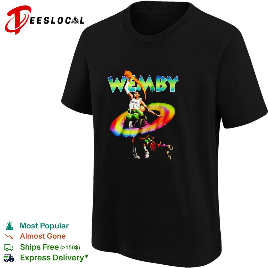 Victor Wembanyama Wemby space alien armor cosmic fantasy art shirt
