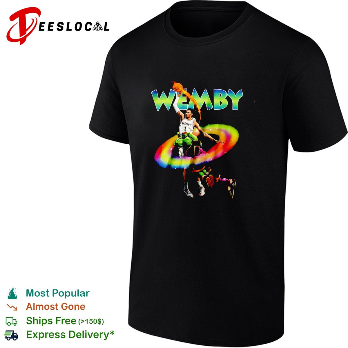 Victor Wembanyama Wemby space alien armor cosmic fantasy art shirt