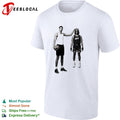 Victor Wembanyama tall player duo San Antonio portrait monochrome shirt