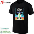 Victor Wemby Go Spurs Go alien UFO abduction San Antonio skyline retro poster shirt