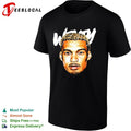 Victor Wenby basketball player portrait big head bold art shirt