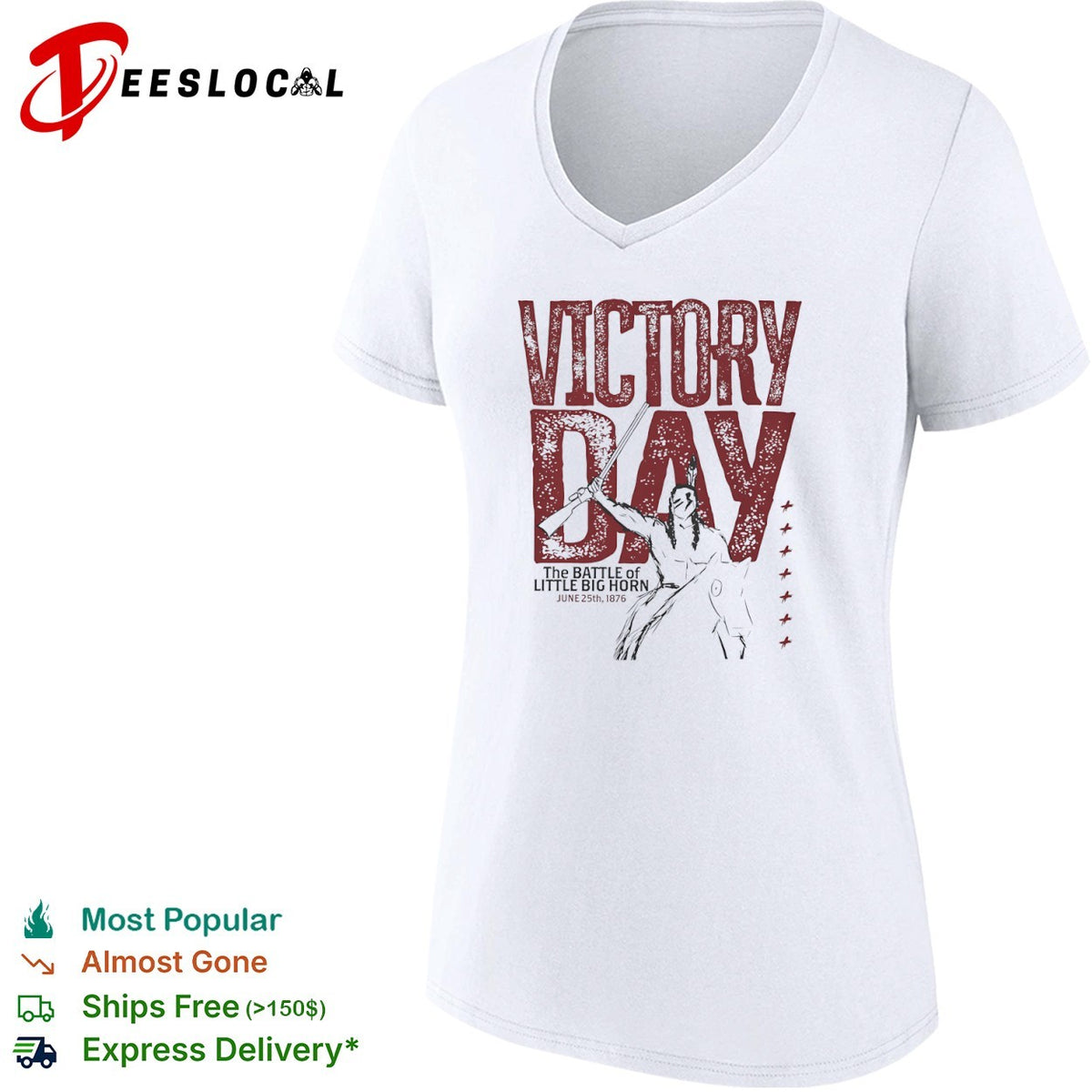 Victory Day The Battle of Little Big Horn June 25th 1876 Native American Warrior shirt
