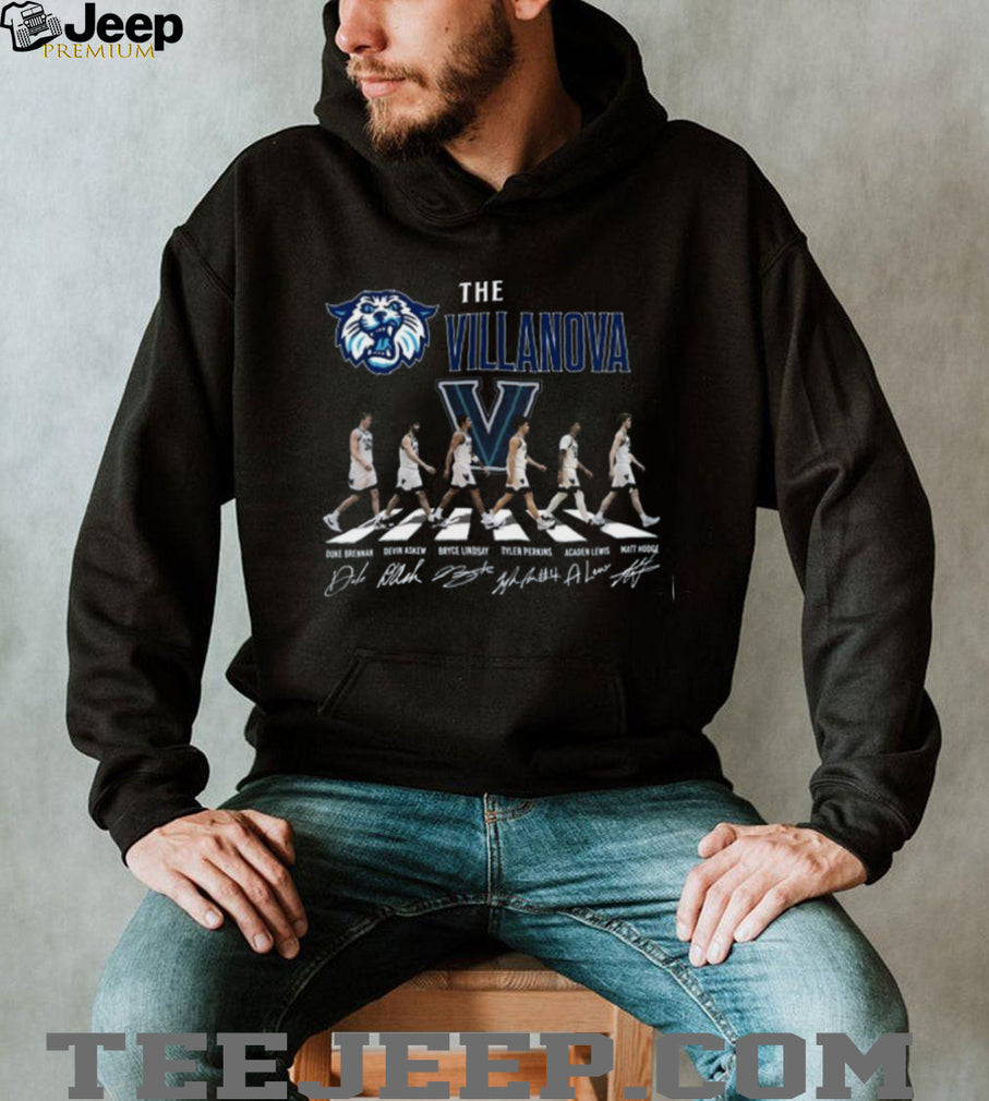 Villanova Wildcats Basketball Abbey Road Team Signatures T Shirt