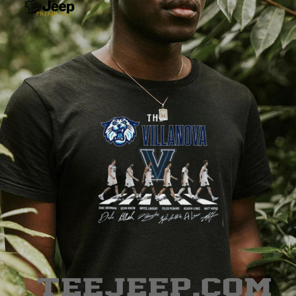 Villanova Wildcats Basketball Abbey Road Team Signatures T Shirt