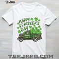 Vintage Green Leopard Shamrock Farm Truck St. Patrick’s Day T Shirt