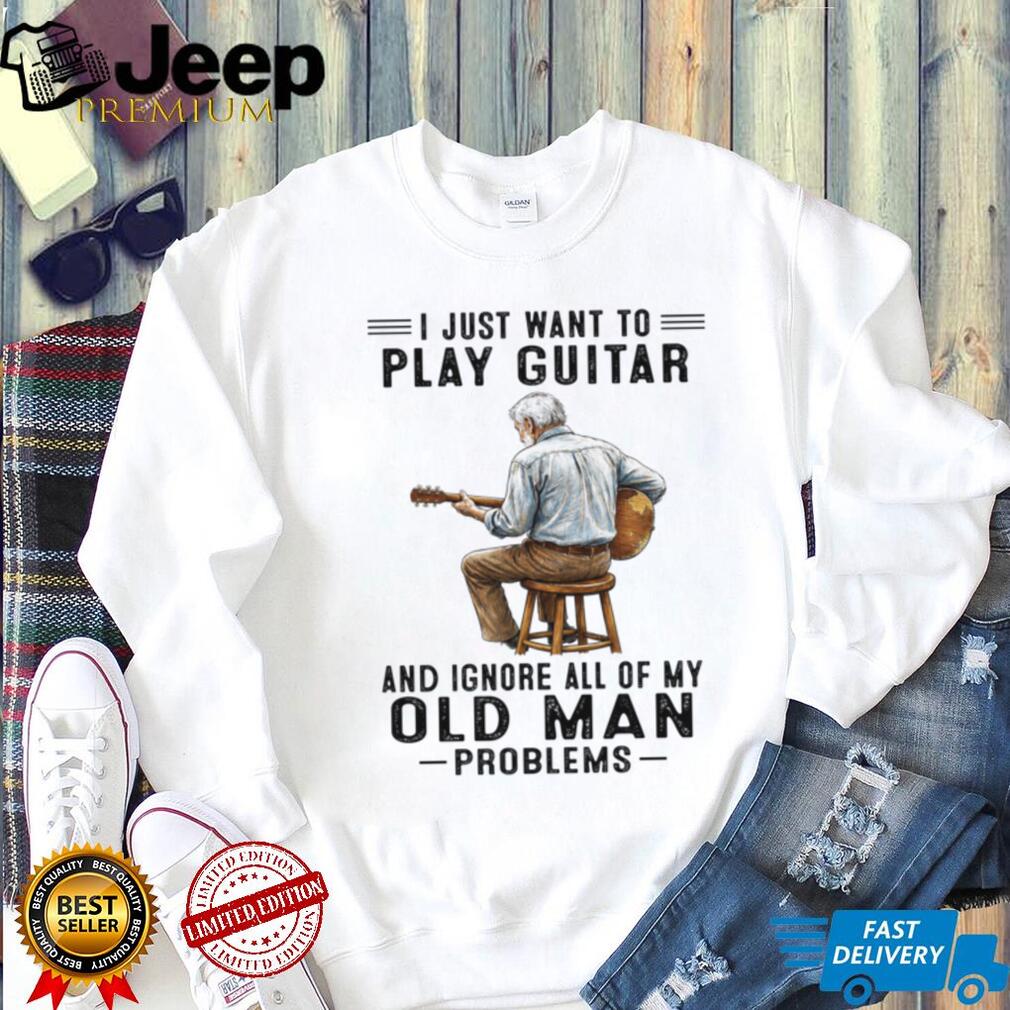 Vintage Guitar Player Musician Retirement Hobby Shirt