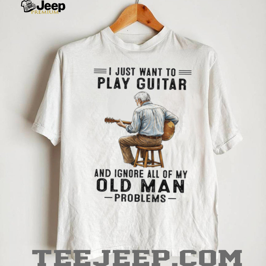 Vintage Guitar Player Musician Retirement Hobby Shirt