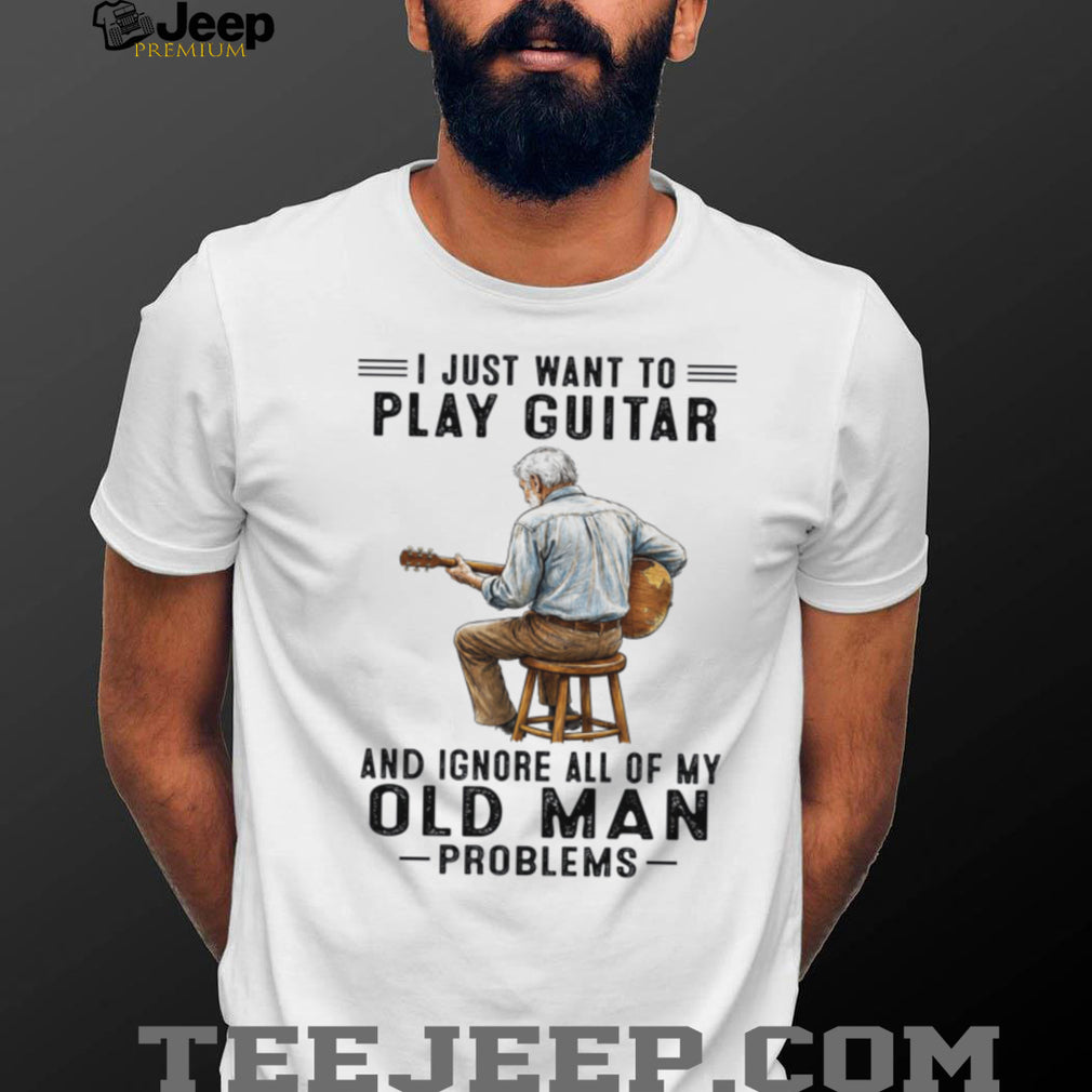 Vintage Guitar Player Musician Retirement Hobby Shirt