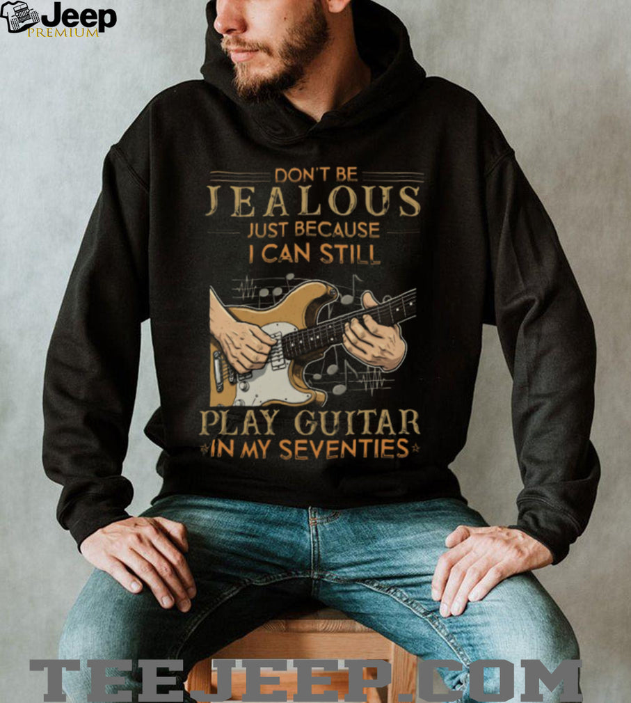 Vintage Guitar Player Still Play Guitar In My Seventies T Shirt